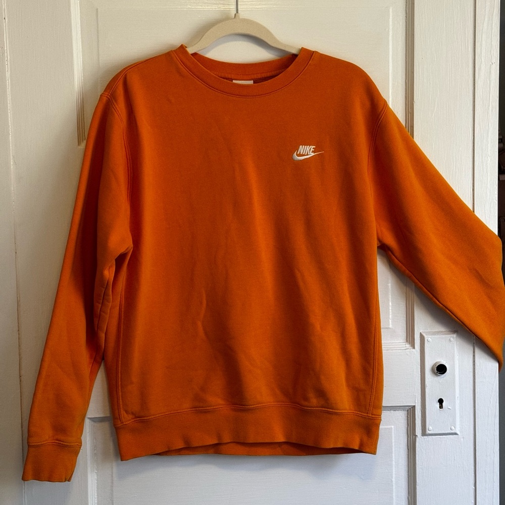 Nike Orange Crewneck Sweatshirt Small